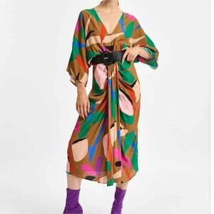 Essentiel Antwerp Cappuccino Kimono Dress – Size EU 38 / US 6